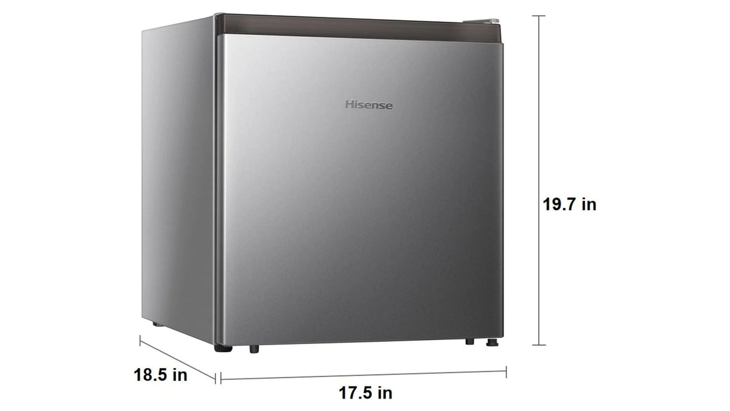 1.6 Cu Ft Single Door Mini Fridge, Silver, Energy Star, 1 Year Warranty, WMS017M6XVE New