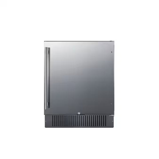 4.98-Cu Ft Built-In Mini Fridge ( Stainless Steel Door and Black Cabinet ) Garage Ready