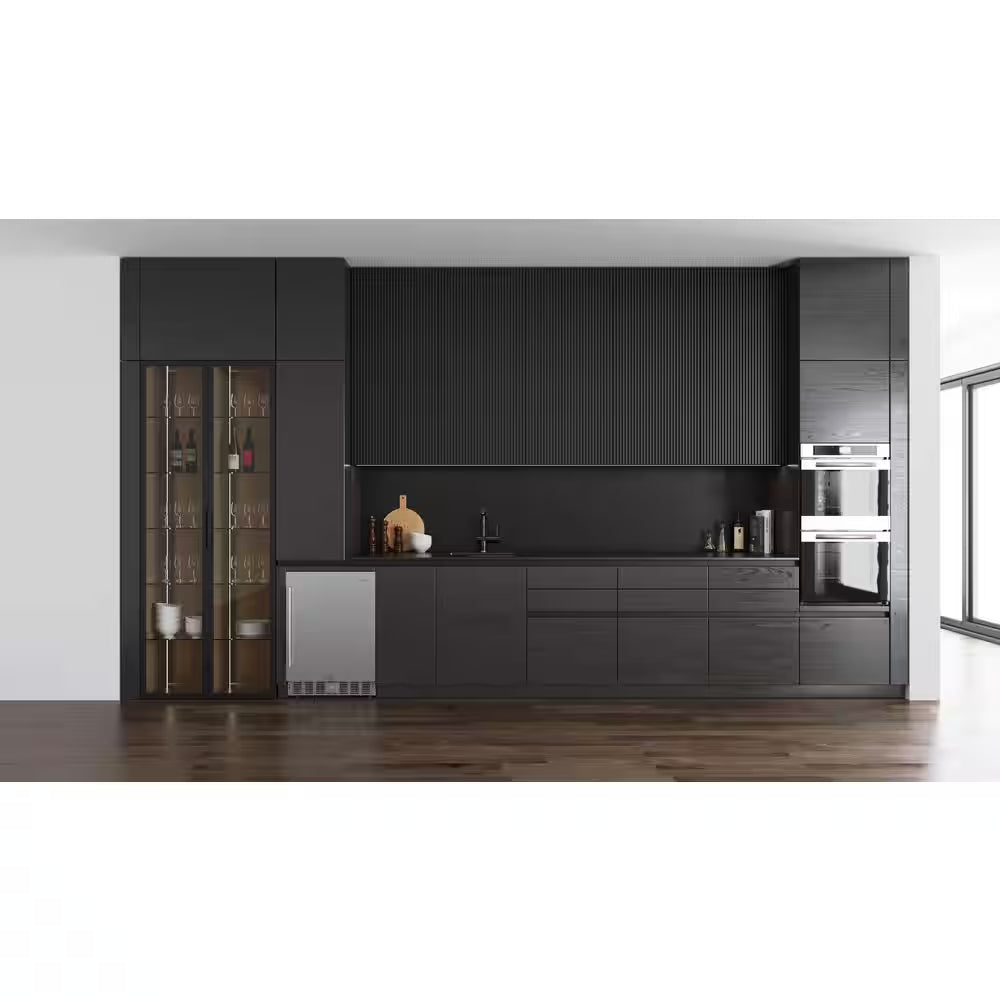 23.4 In. Stainless Steel, Solid-Door Built-In Mini Fridge without Freezer, 5 Cu. Ft.