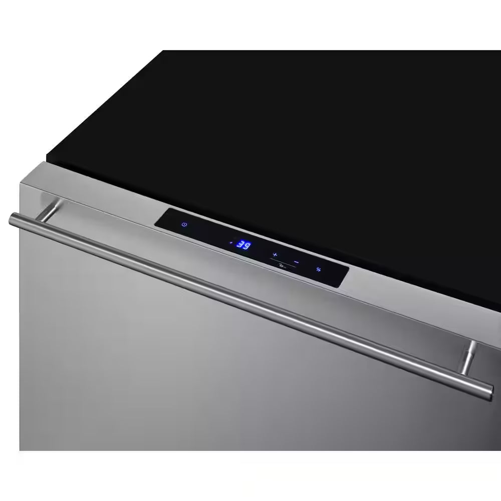 1.6 Cu. Ft. Mini Fridge in Stainless Steel without Freezer, Drawer Style