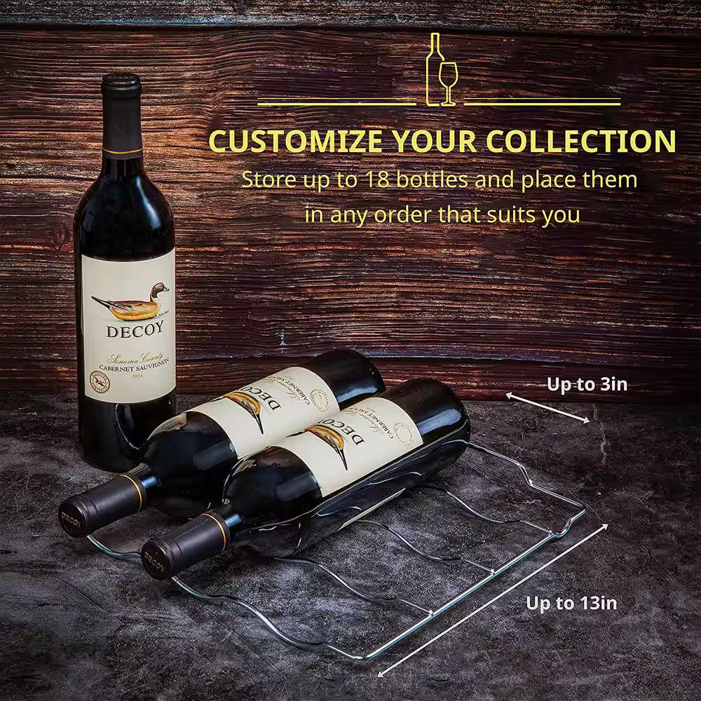 Single Zone 18-Bottle Freestanding Wine Cooler with Lock in Stainless Steel