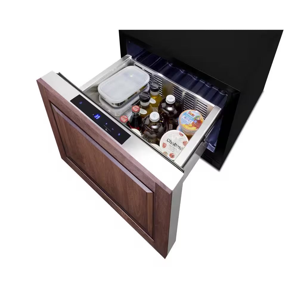 1.6 Cu. Ft. Mini Fridge in Stainless Steel without Freezer, Drawer Style