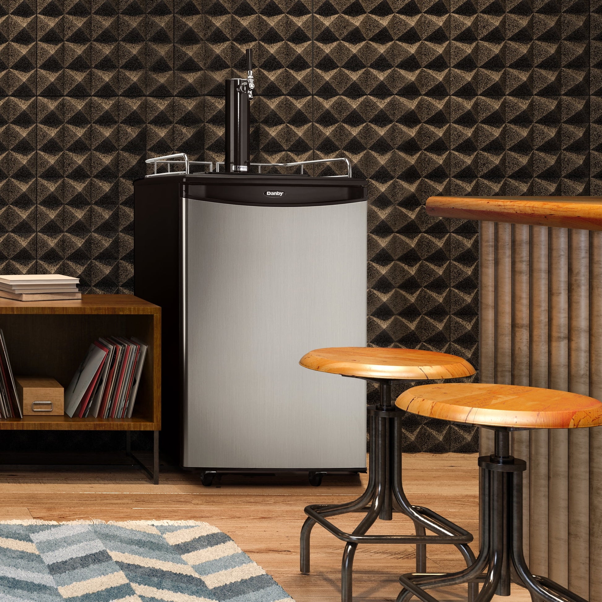 5.4 Cu. Ft. Stainless Steel Single Tap Keg Cooler - Perfect for Home Entertaining!