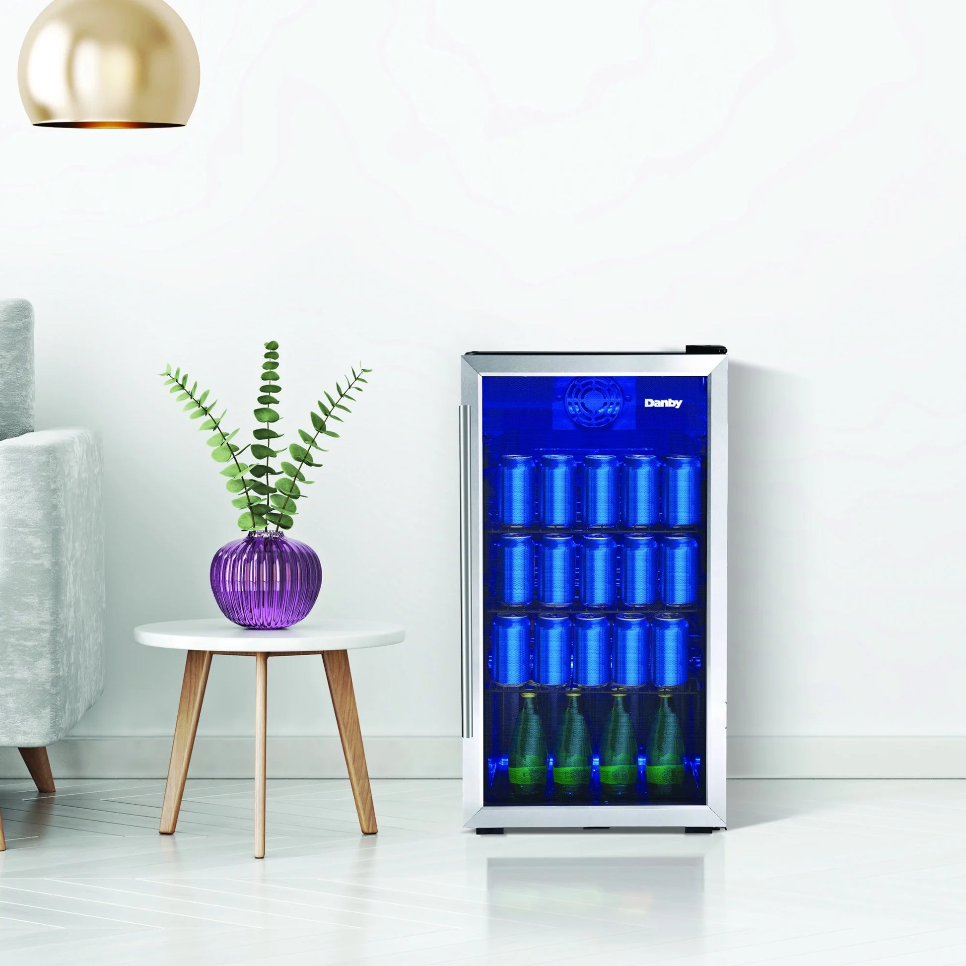 3.1 Cu. Ft. Stainless Steel Free-Standing Beverage Center - Perfect for Home or Office!