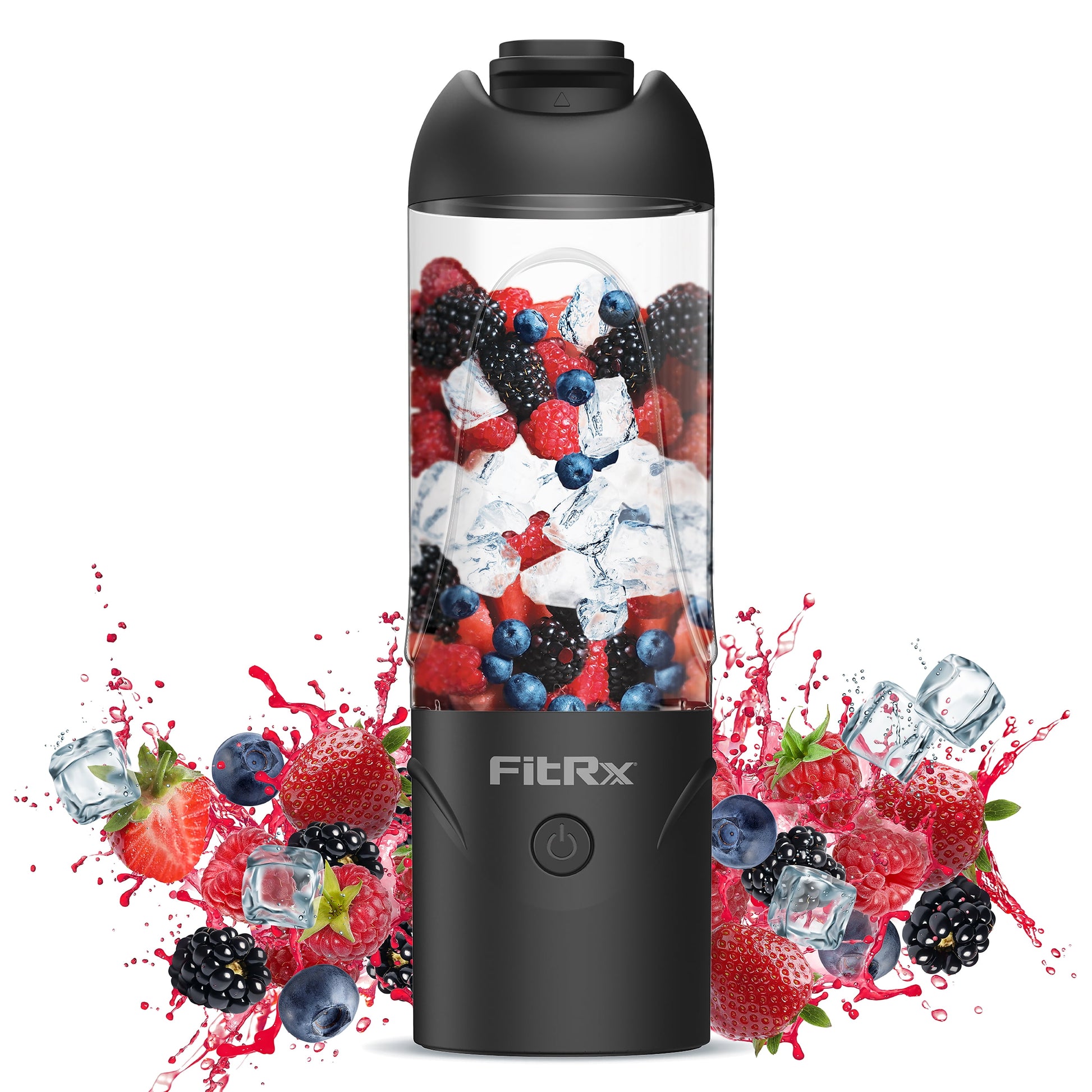 Rocket Portable Electric Smoothie Blender Bottle - Rechargeable 18oz Personal Blender in Sleek Black