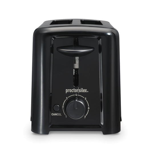 2 Slice Toaster, Auto Shut Off, Compact, Black