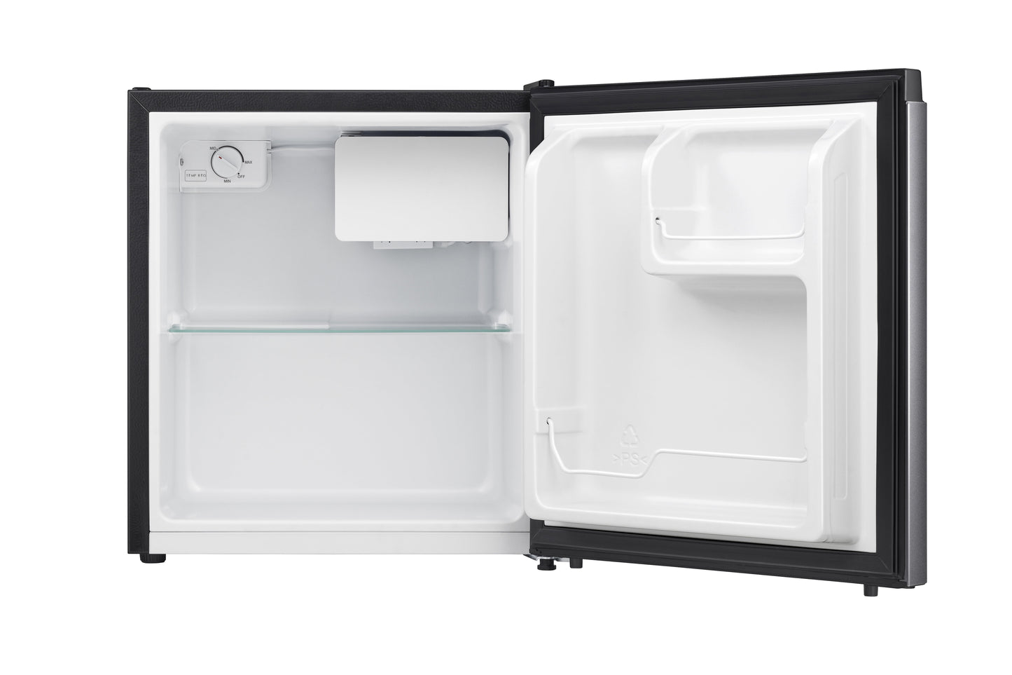 1.6 Cu Ft Single Door Mini Fridge, Silver, Energy Star, 1 Year Warranty, WMS017M6XVE New