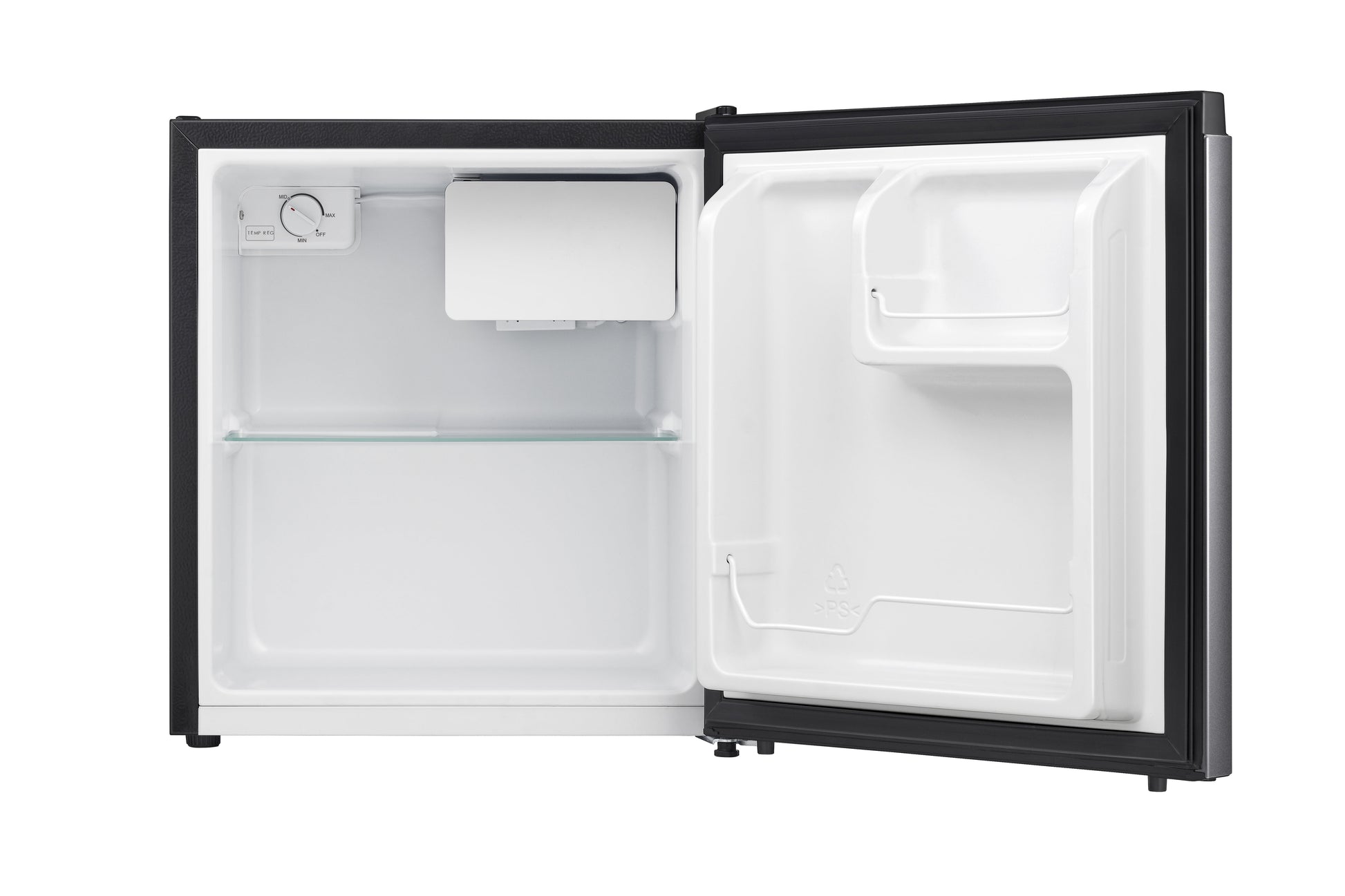 1.6 Cu Ft Single Door Mini Fridge, Silver, Energy Star, 1 Year Warranty, WMS017M6XVE New