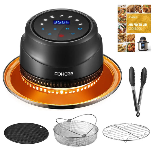 Transform Your Instant Pot into an Air Fryer with the  7-in-1 Air Fryer Lid – Touchscreen Convenience & Recipe Cookbook Included!