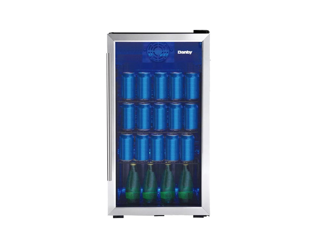 3.1 Cu. Ft. Stainless Steel Free-Standing Beverage Center - Perfect for Home or Office!