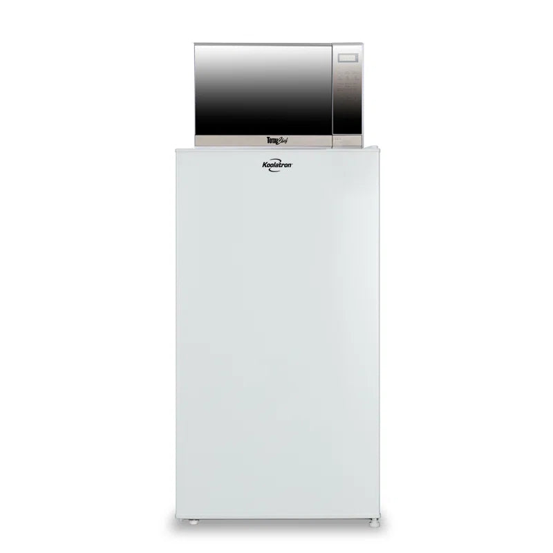 3.1 Cu Ft Mini Fridge with Freezer + Total Chef Microwave Combo