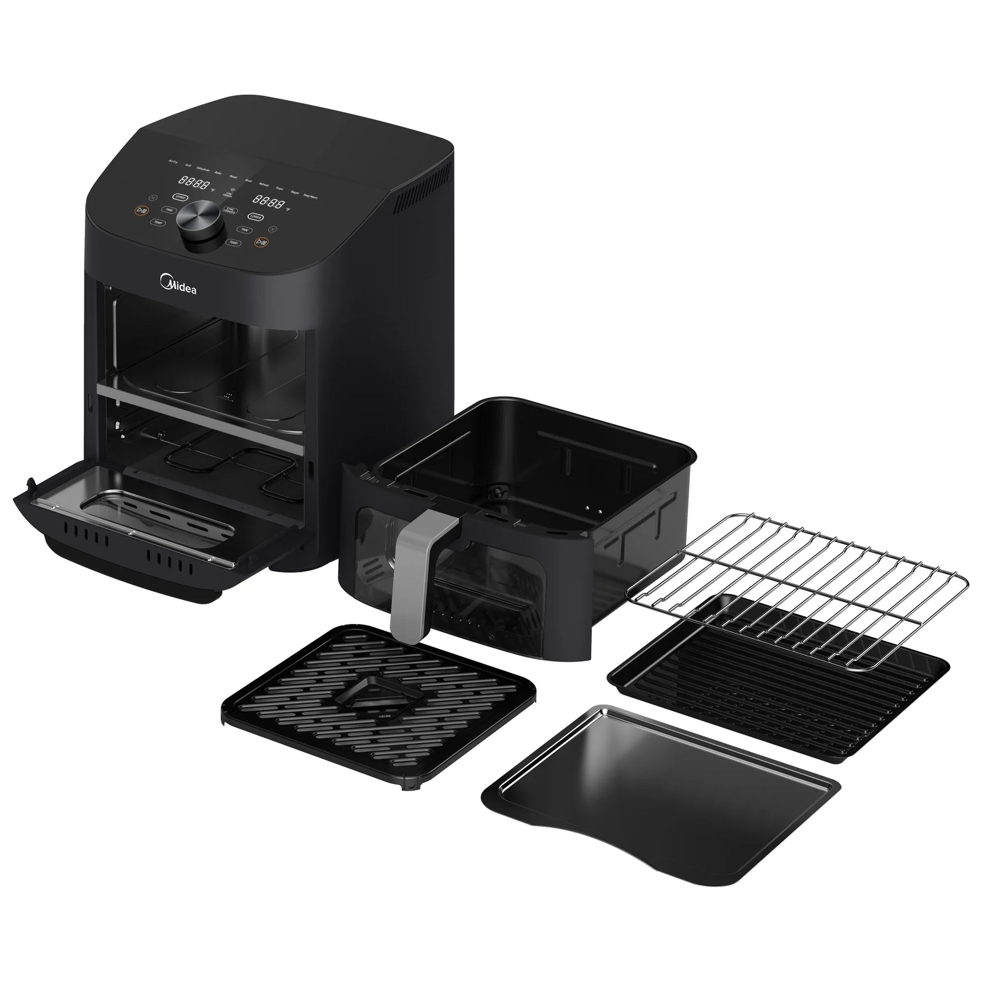 11 Quart 8-In-1 Two-Zone Air Fryer Oven with Sync Finish Cooking