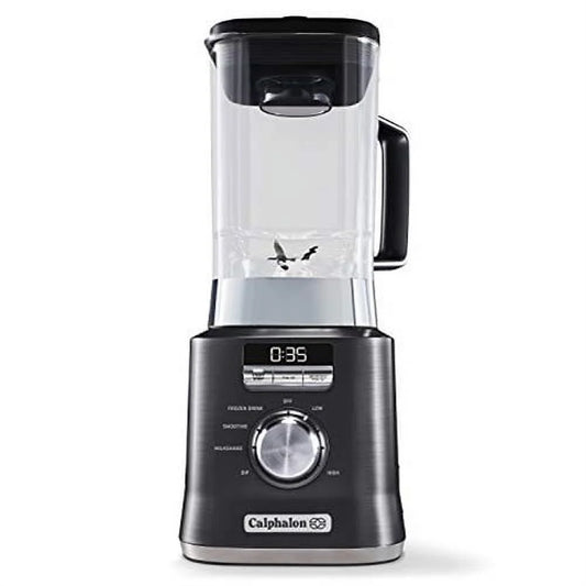Auto-Speed 2-Liter Blender with Blend-N-Go Smoothie Cup - Sleek Dark Stainless Steel Design