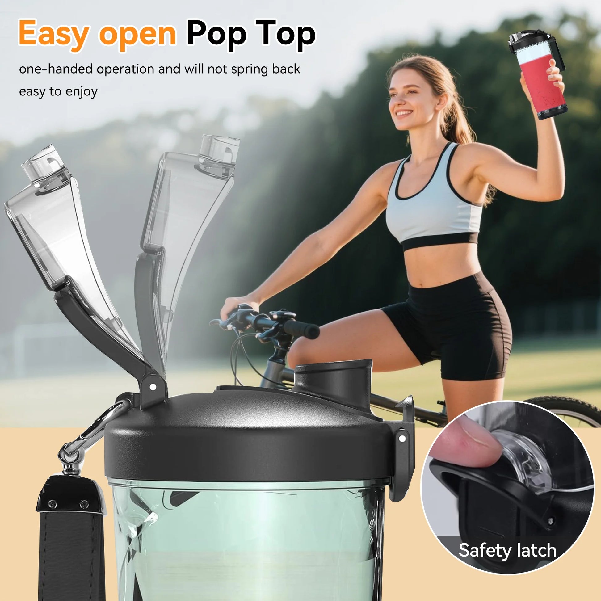 Portable Blender - Rechargeable 20Oz Shaker Bottle for Smoothies and Shakes, Perfect for On-the-Go!