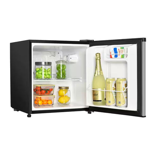 1.7 Cu. Ft. Mini Fridge in Stainless Steel Freezerless