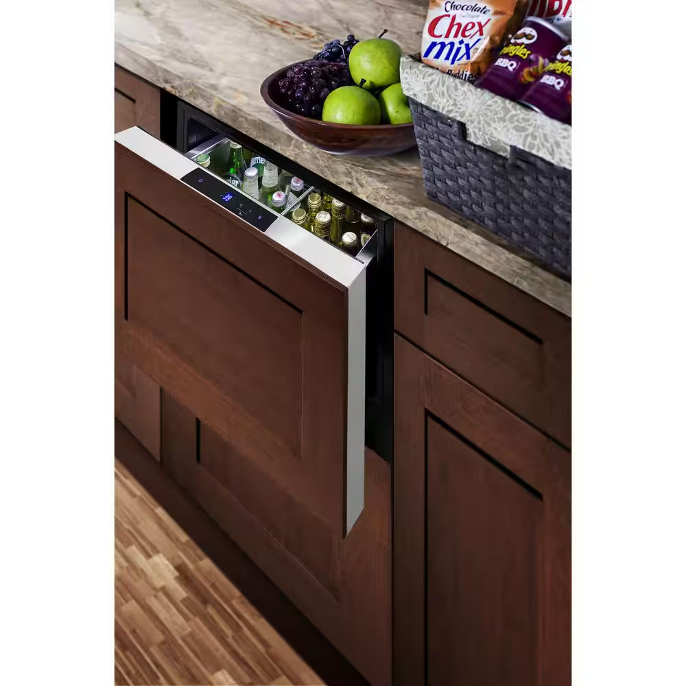 1.6 Cu. Ft. Mini Fridge in Stainless Steel without Freezer, Drawer Style