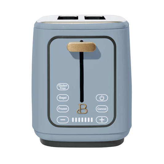Stunning Cornflower Blue 2-Slice Toaster with Touch-Activated Display by Drew Barrymore